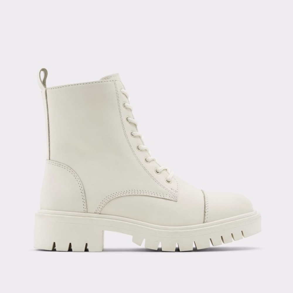 Aldo reilly white combat boot NWOT